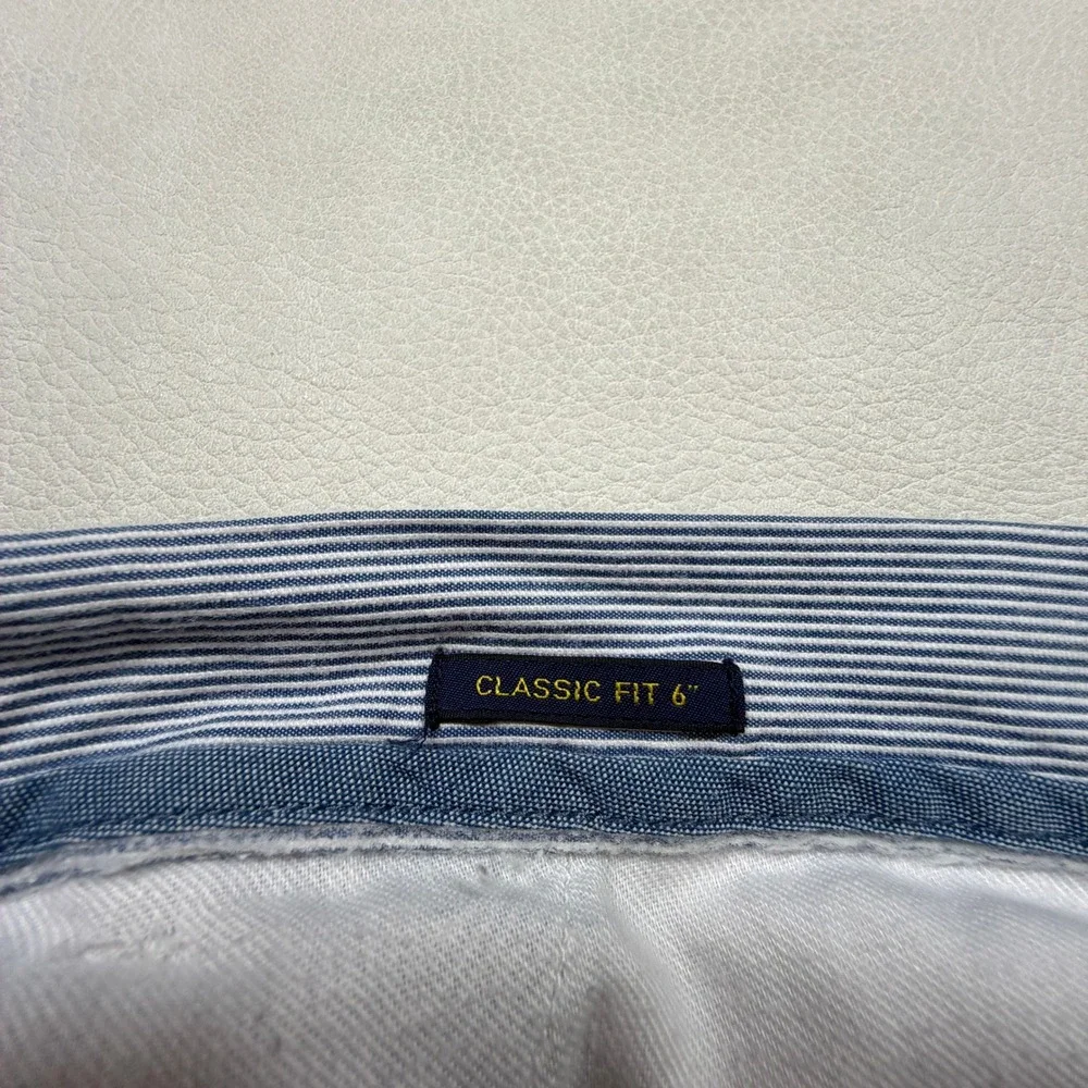 Polo Ralph Lauren‎ Mens Size 38 Blue White Pin Striped Classic Fit Shorts